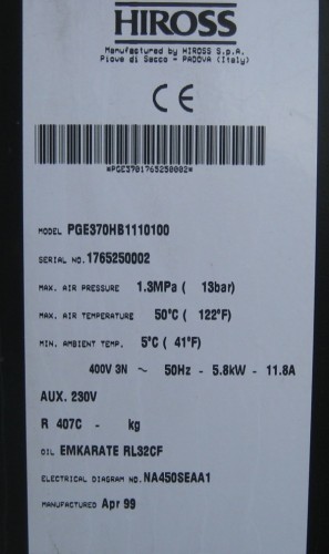 Essiccatore a ciclo frigorifero Hiross - Plastin Gold